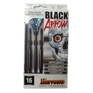 Harrows SOFT BLACK ARROW Šipky s plastovým hrotem 18g