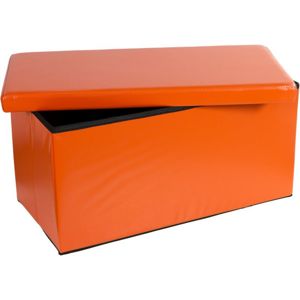 STILISTA 30651 Skládací lavice s úložným prostorem - oranžová
