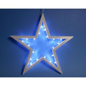 Nexos 33494 Vánoční dekorace - závěsná hvězda - studená bílá 25,5 cm 20 LED
