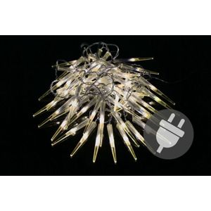 Nexos 5959 Vánoční dekorativní osvětlení - rampouchy - 60 LED teple bílá
