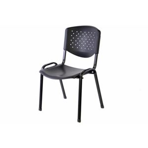 Garthen 38259 Stohovatelná plastová kancelářská židle - černá