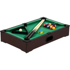 GamesPlanet® 40541 Mini kulečník pool s příslušenstvím 51 x 31 x 10 cm, tmavý