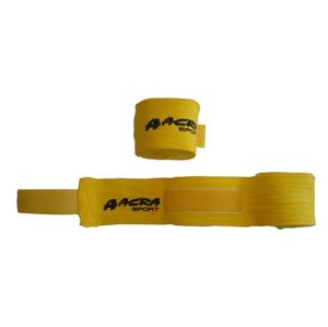 Acra Sport 43355 Bandáž na ruce pro bojové sporty - žlutá