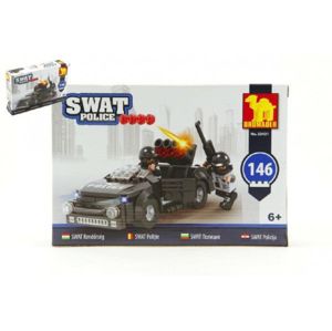 Dromader SWAT Policie Stavebnice Auto 1v krabici 22x15x4,5cm