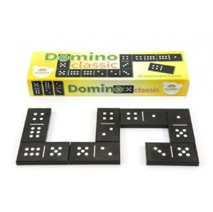 Classic Domino 28ks společenská hra plast v krabičce 21x6x3cm