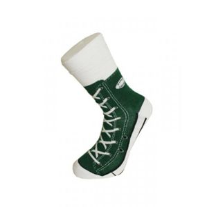 Bláznivé ponožky - basket - zelená