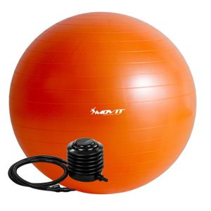 MOVIT 54115 Gymnastický míč s pumpou - 75 cm - oranžová