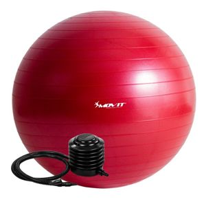 MOVIT 54099 Gymnastický míč s pumpou - 85 cm - červený