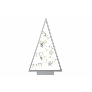 Světelná dekorace šedá - Vánoce - 20 LED teple bílá Nexos D57417