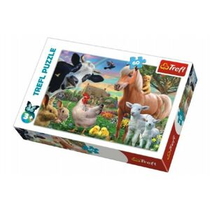 Puzzle Veselá Farma Zvířátka 33x22cm 60 dílků v krabici 21x14x4cm