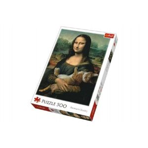 Puzzle Mona Lisa s kočkou 500 dílků 48x34cm v krabici 40x27x4,5cm