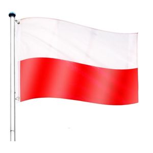 Tuin 60938 Vlajkový stožár vč. vlajky Polsko - 6,50 m