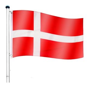 Tuin 60937 Vlajkový stožár vč. vlajky Dánsko - 6,50 m