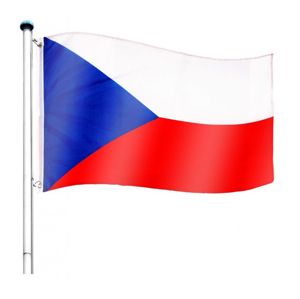 Tuin 60942 Vlajkový stožár vč. vlajky Česká republika - 6,50 m