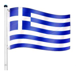 Tuin 60941 Vlajkový stožár vč. vlajky - Řecko - 6,50 m