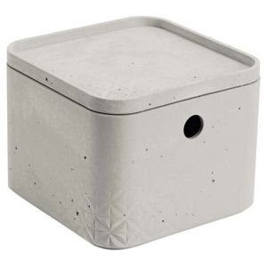 CURVER BETON XS úložný box s víkem 17x17x13cm 3L 04775-021