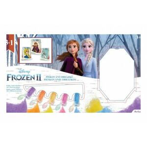 Pískování obrázku Ledové království II/Frozen II 3v1 v krabici 33x19x2,5cm