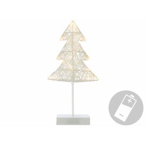 Nexos 28427 Vánoční dekorace - Svítící stromek ratanového vzhledu - 40 cm, 20 LED