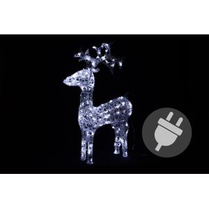Nexos 208 LED dekorace - vánoční sob - 100cm bílé světlo