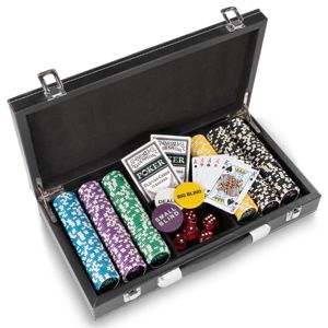 Tuin 70286 Pokerový kufr Texas Holdem Black Jack s laserovými žetony