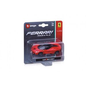 Auto Bburago 11cm plast 1:43 Ferrari Race & Play 2 druhy na kartě