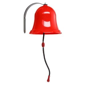 MARIMEX Červený zvonek, 17,5 x 23,5 x 23,5 cm
