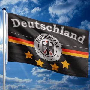 FLAGMASTER Vlajkový stožár vč. vlajky německého týmu, 650 cm