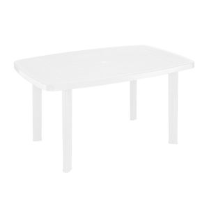 Tradgard FARO Zahradní plastový stůl - 137 x 85 cm, bílý