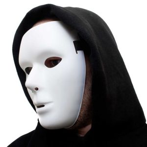 Karnevalová maska FANTOM neutrální bílá