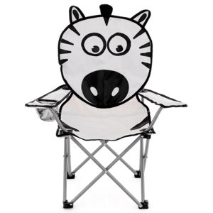 Dětská skládací kempingová židle - motiv zebra