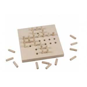 Solitér dřevěná hra ve fólii 10x10cm