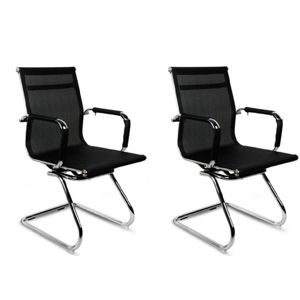 Sada kancelářských židlí Nevis, černé, 2 kusy