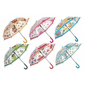 Deštník 66 cm vystřelovací 6 barev v sáčku