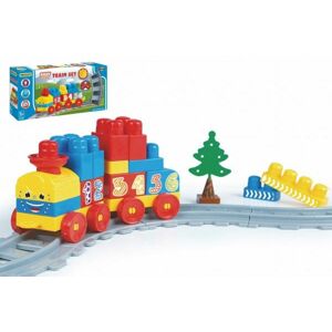 Baby Blocks vlak s kolejemi , stavebnicí a  doplňky