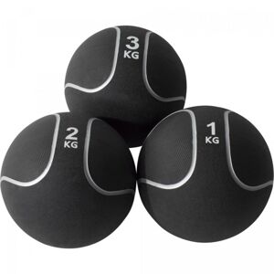 Gorilla Sports Medicinbal set Black Silver, 6 kg