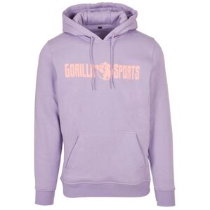 Gorilla Sports Mikina s kapucí, fialová/korálová M