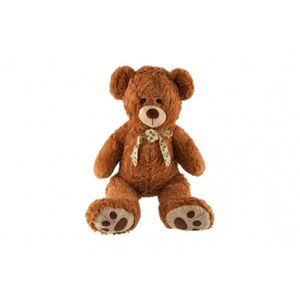 Teddies Medvěd s mašlí hnědý 72 cm