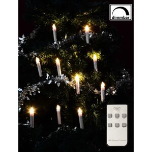 90844 Nexos Vánoční svíčky na stromeček - bezdrátové, 10 ks