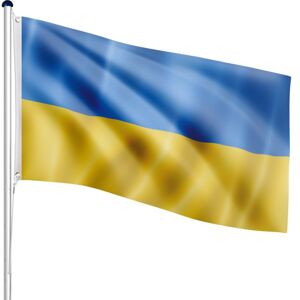 FLAGMASTER® 92493 FLAGMASTER Vlajkový stožár vč. vlajky Ukrajina, 650 cm