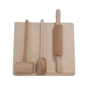 Dřevěná sada pro malé kuchaře, 23 x 6 x 21 cm, 3 ks